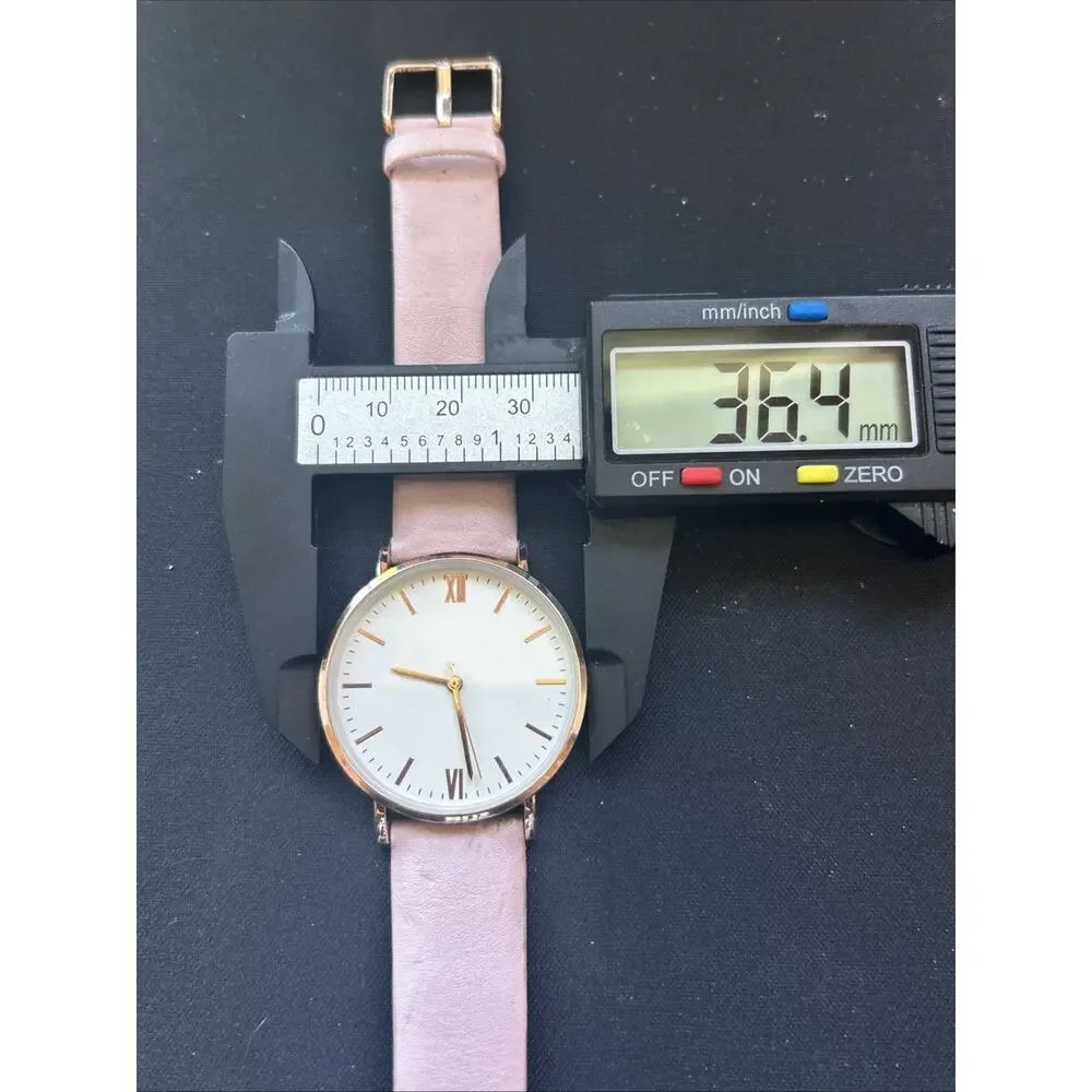 Rose Gold Tone White Dial Pink Band Women’s Quartz Watch